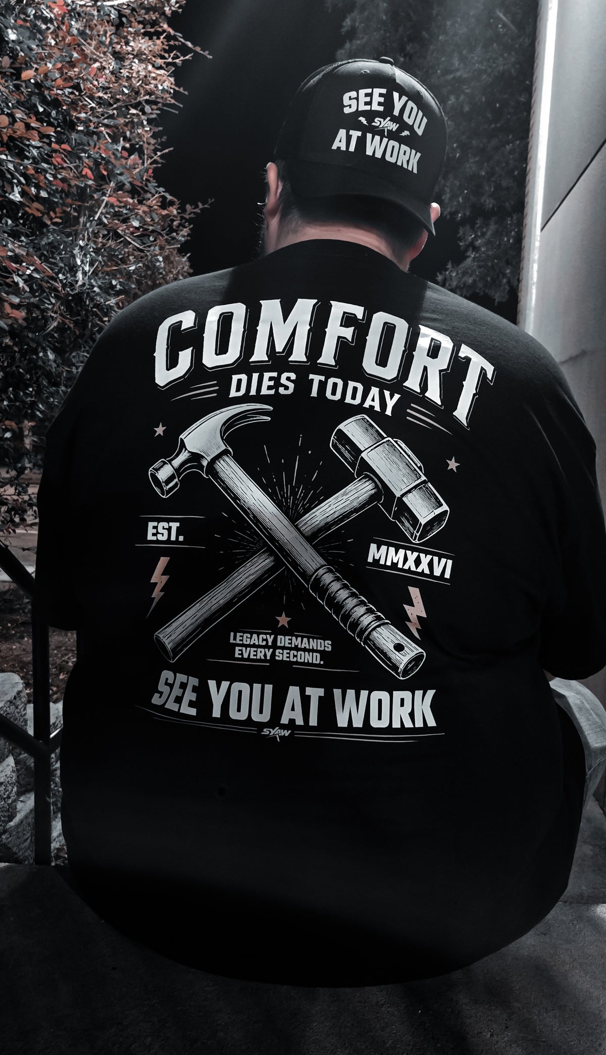 SYAW "COMFORT DIES TODAY" Tee (S-4XL)