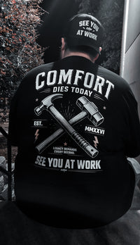 SYAW "COMFORT DIES TODAY" Tee (S-4XL)