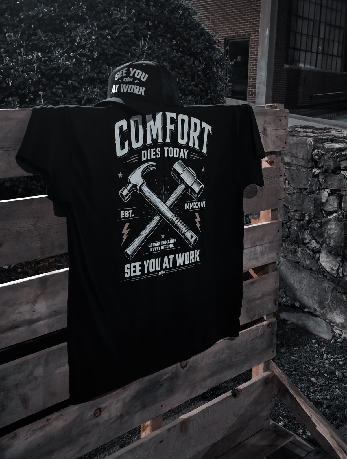SYAW "COMFORT DIES TODAY" Tee (S-4XL)
