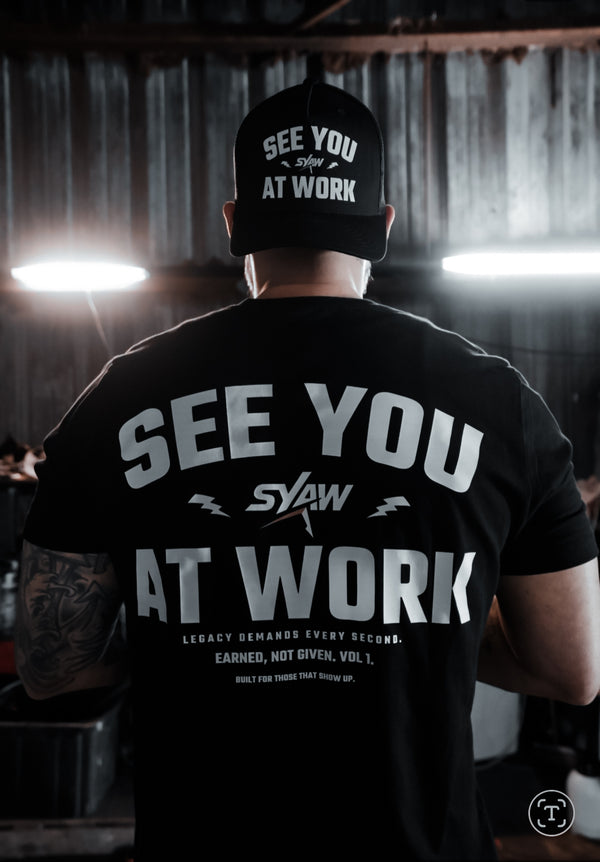 SYAW "SEE YOU AT WORK" Flagship Trucker Snapback COMING SOON